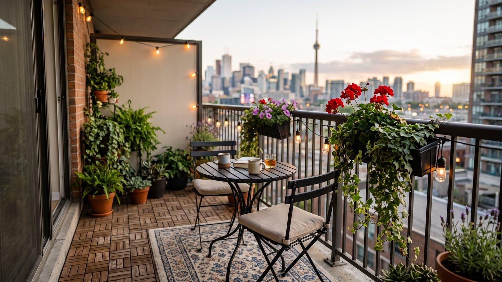 Create an esthetically pleasing balcony
