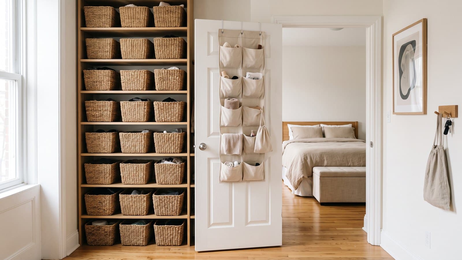 Creative storage solutions for 1-bedroom rentals